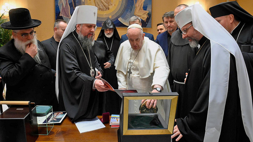 Всеукраинский Совет Церквей встретился с Папой Франциском в Ватикане